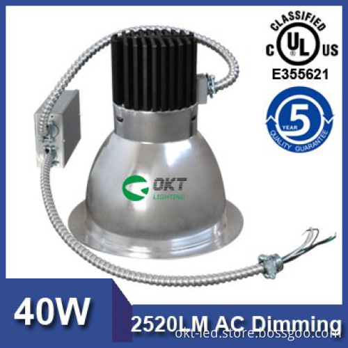 NEW UL Energy Star Listed 8inch 40W 2520lm ac dimming LED Down Light